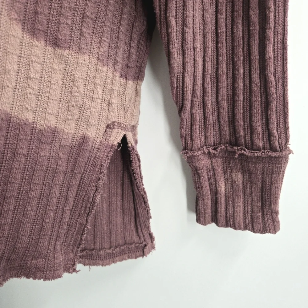 Free People Sunset Tee‎ Chocolate Merlot Long Sleeve